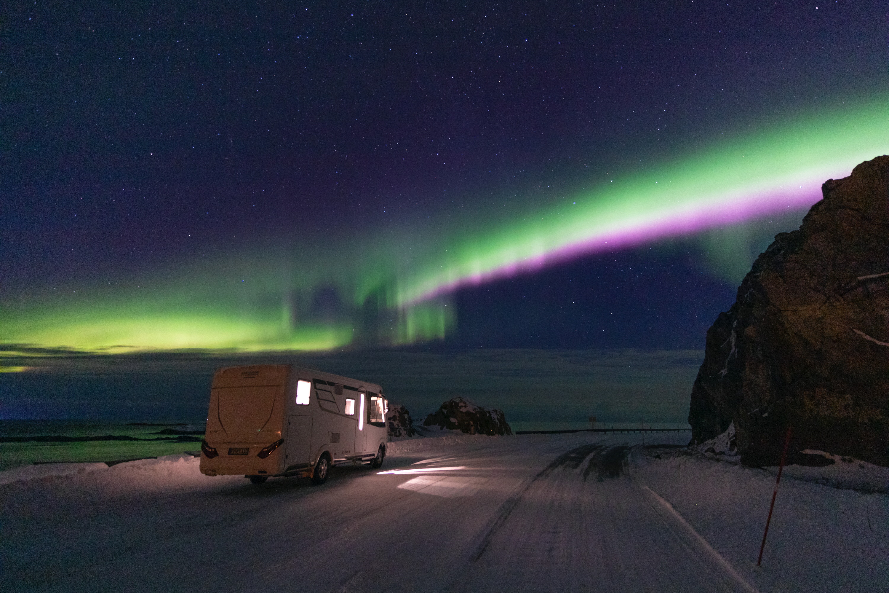 Rasten unterm Nordlicht, Norwegen