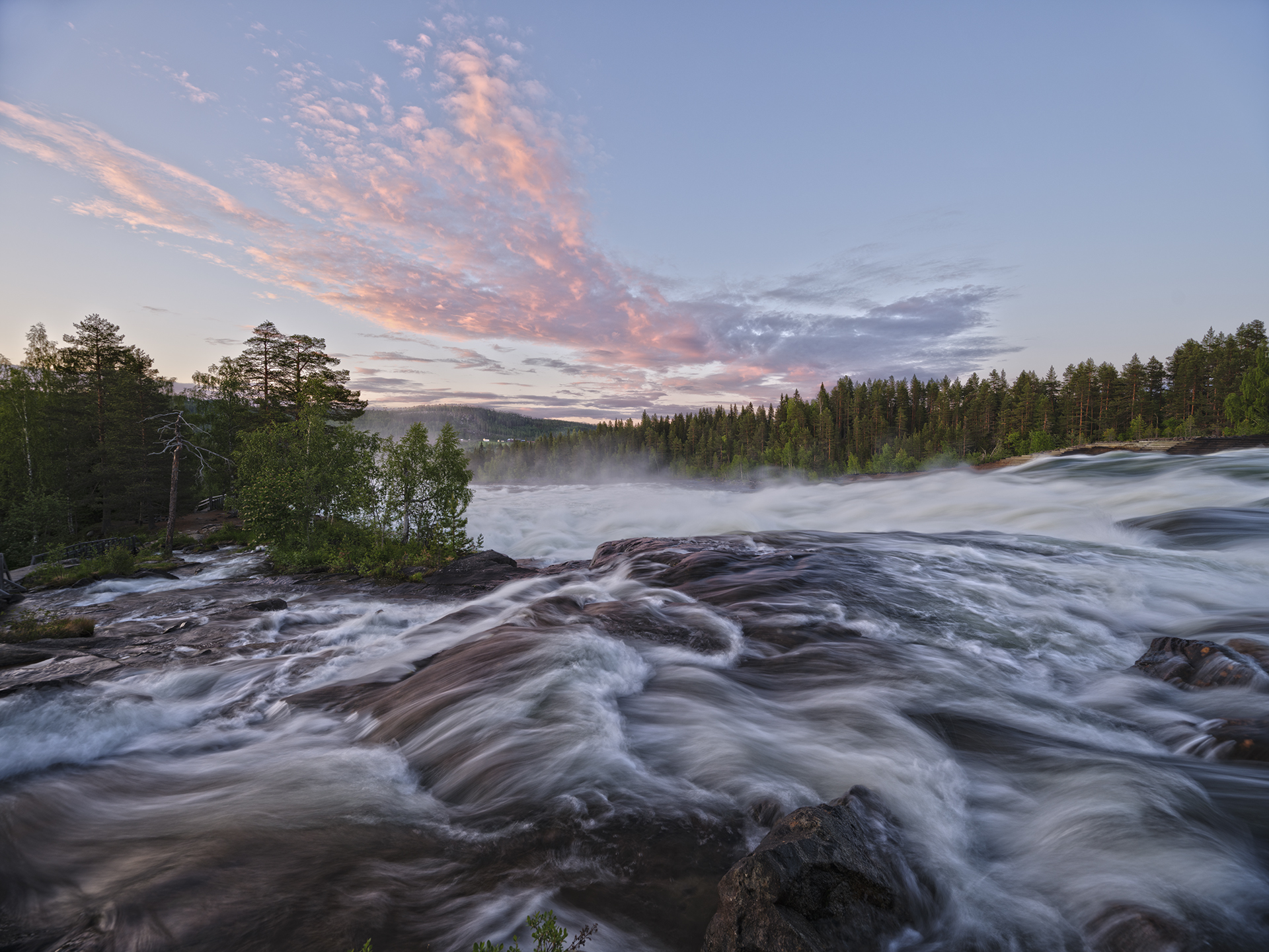 Storforsen Wasserfall, Schweden
