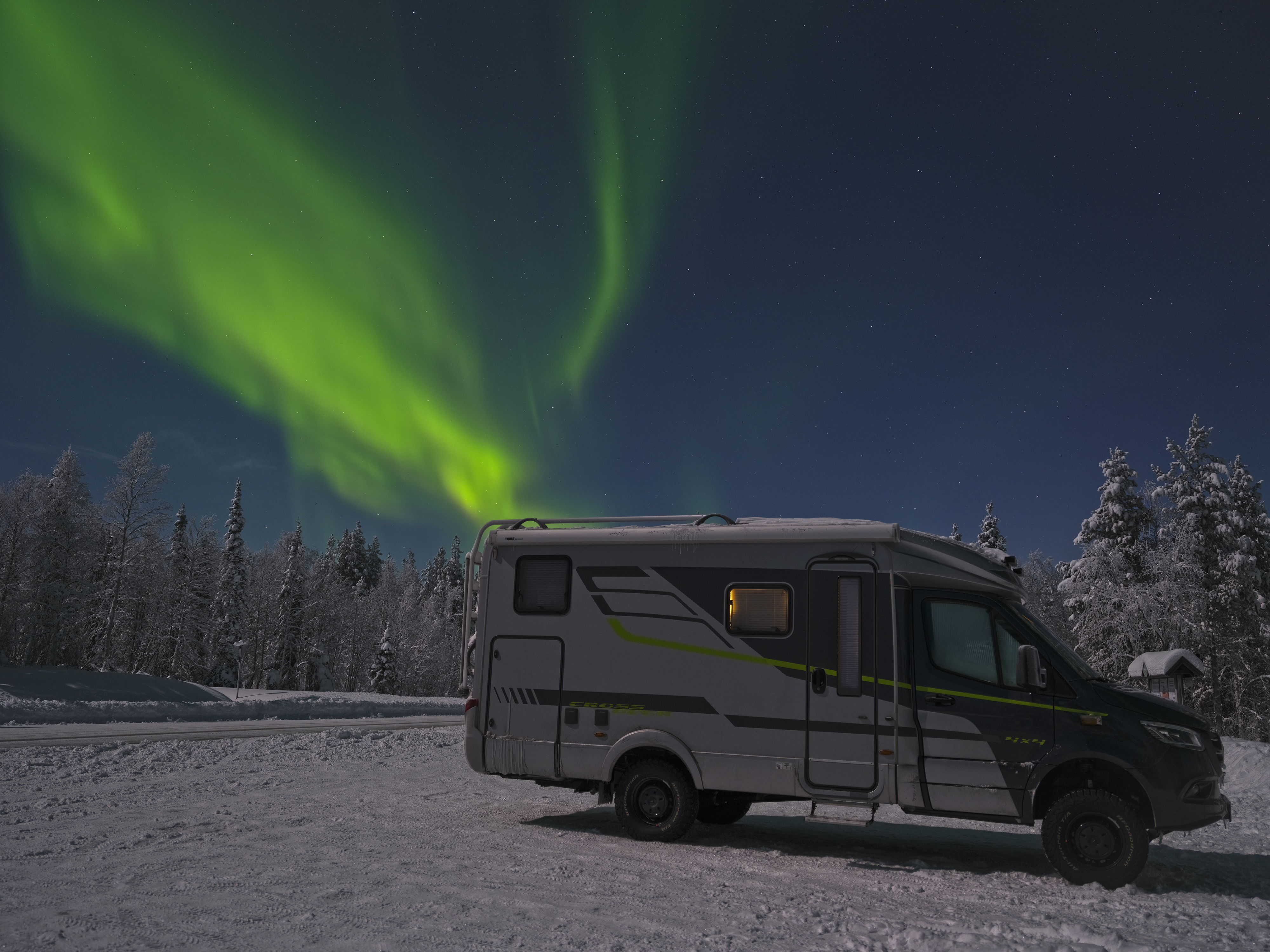 Dieses Hymer-Wohnmobil ...