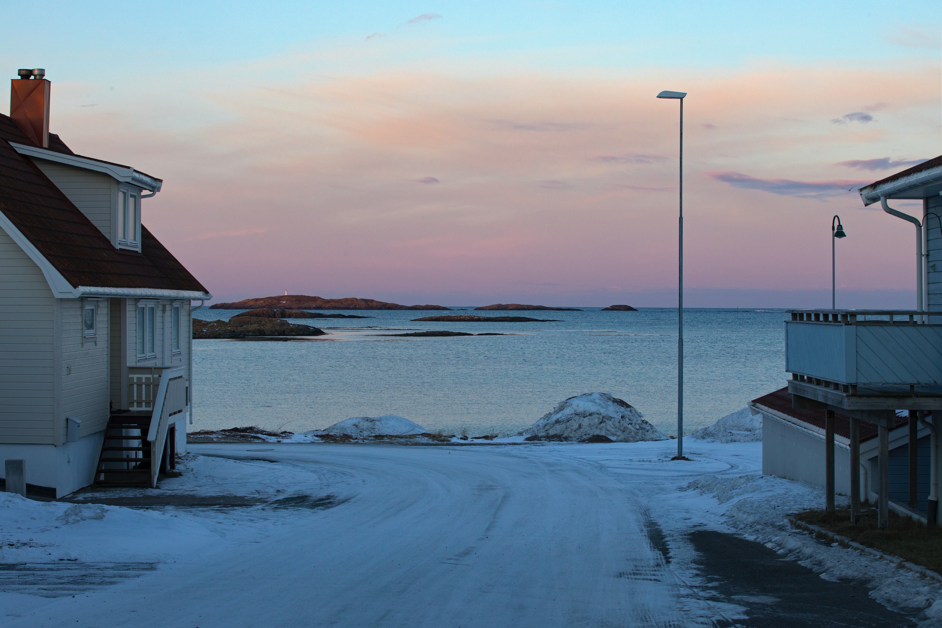 Wohnen mit Aussicht, Andenes, Vesterålen, Norwegen